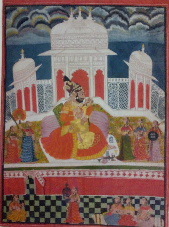Maharana Ari Singh embracing his Rani